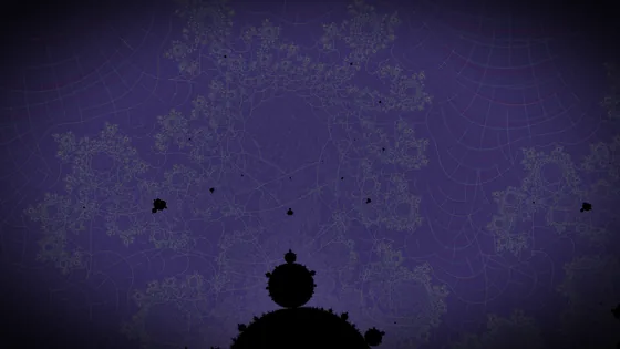 Engraved Chart: rings and rays of the escape map drawn in pale gray over deep violet.